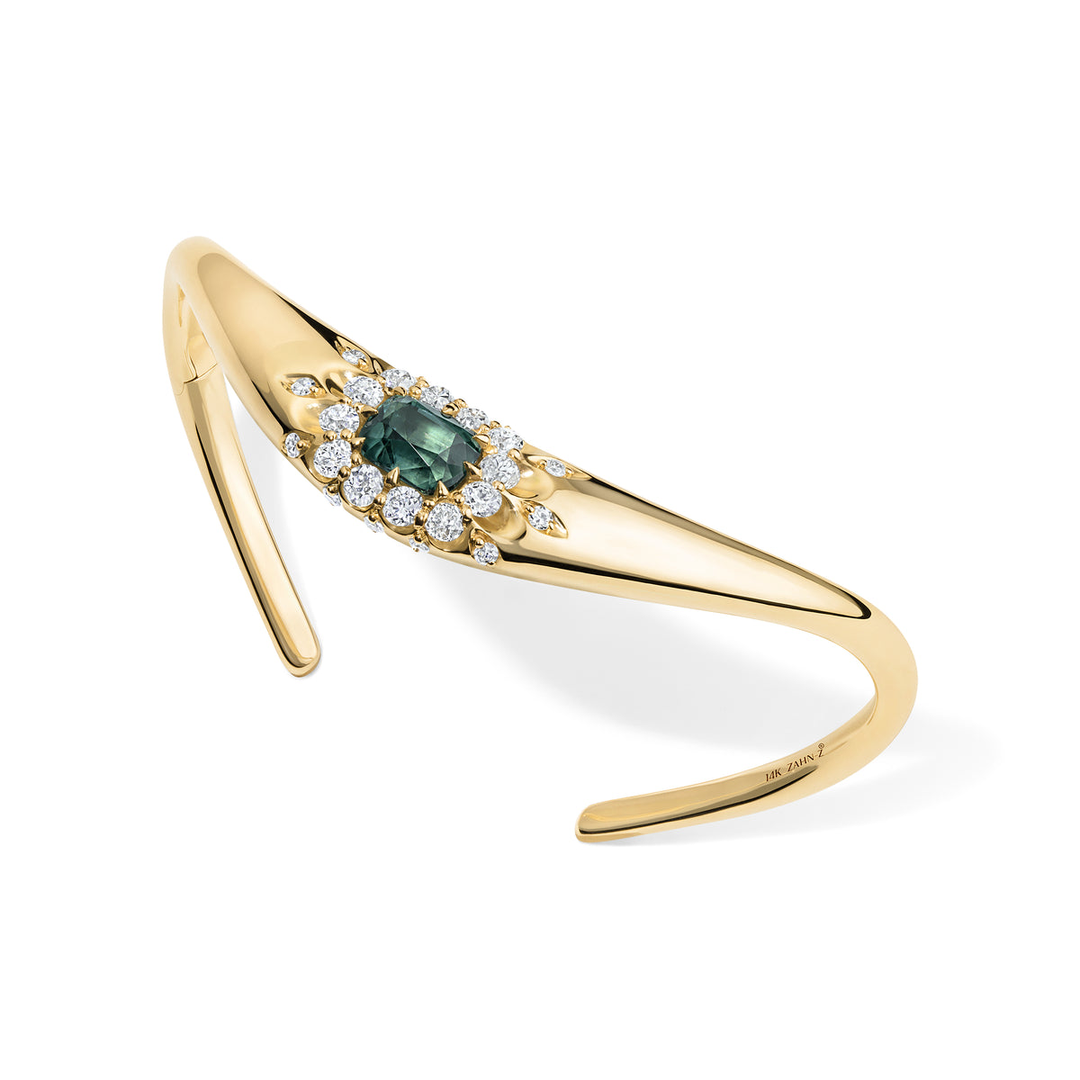 ZAHA Halo Cushion Tourmaline Bangle