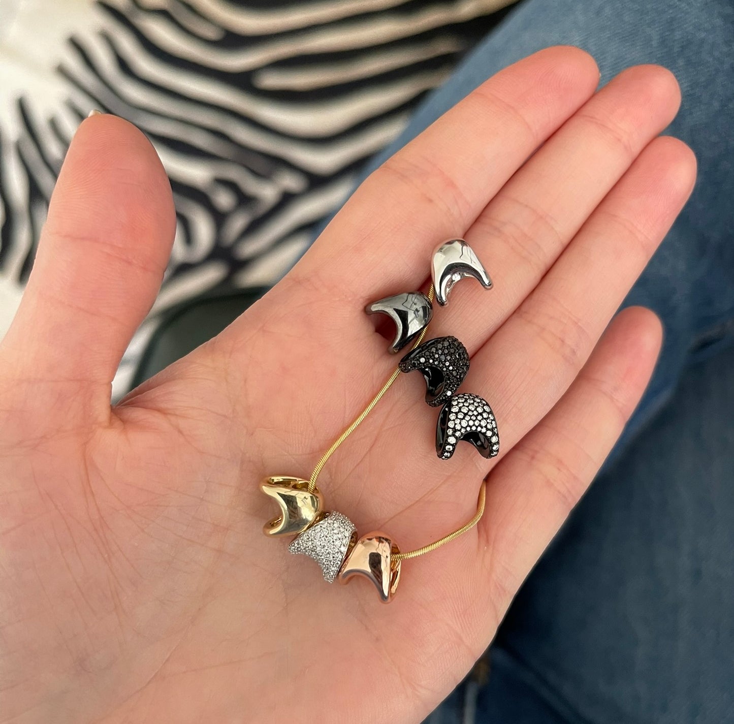 Petite ZAHA Plain Gold Slider - Chain Not Included