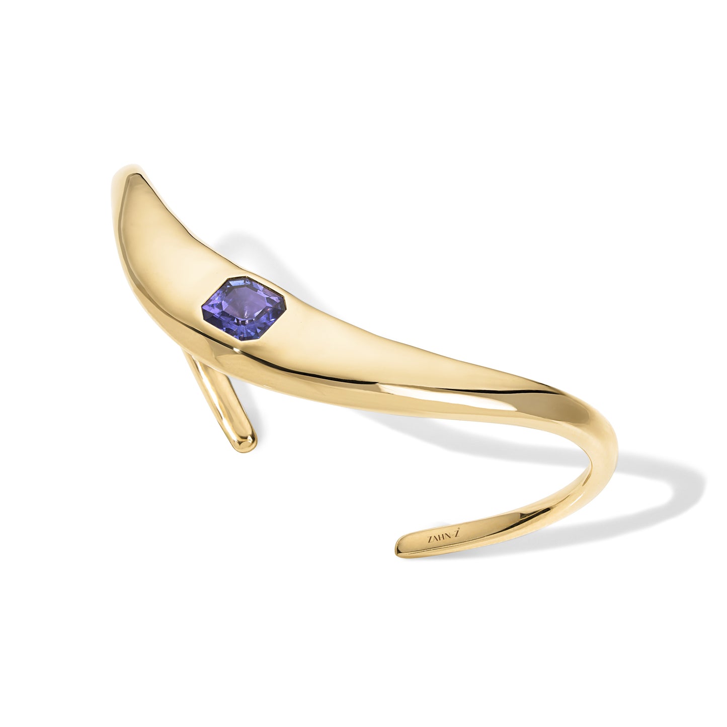 Medium ZAHA Asscher Cut Tanzanite Bangle