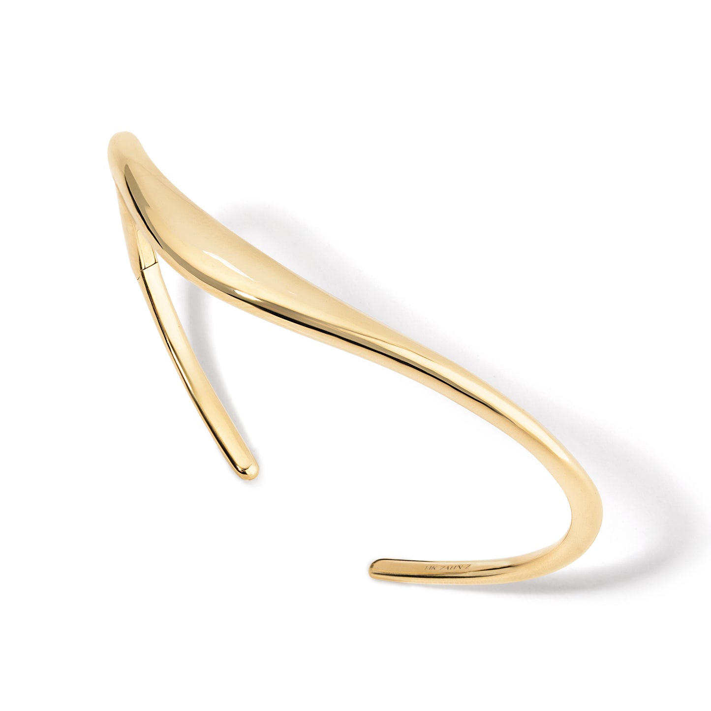 Petite ZAHA Snap Cuff Plain Gold