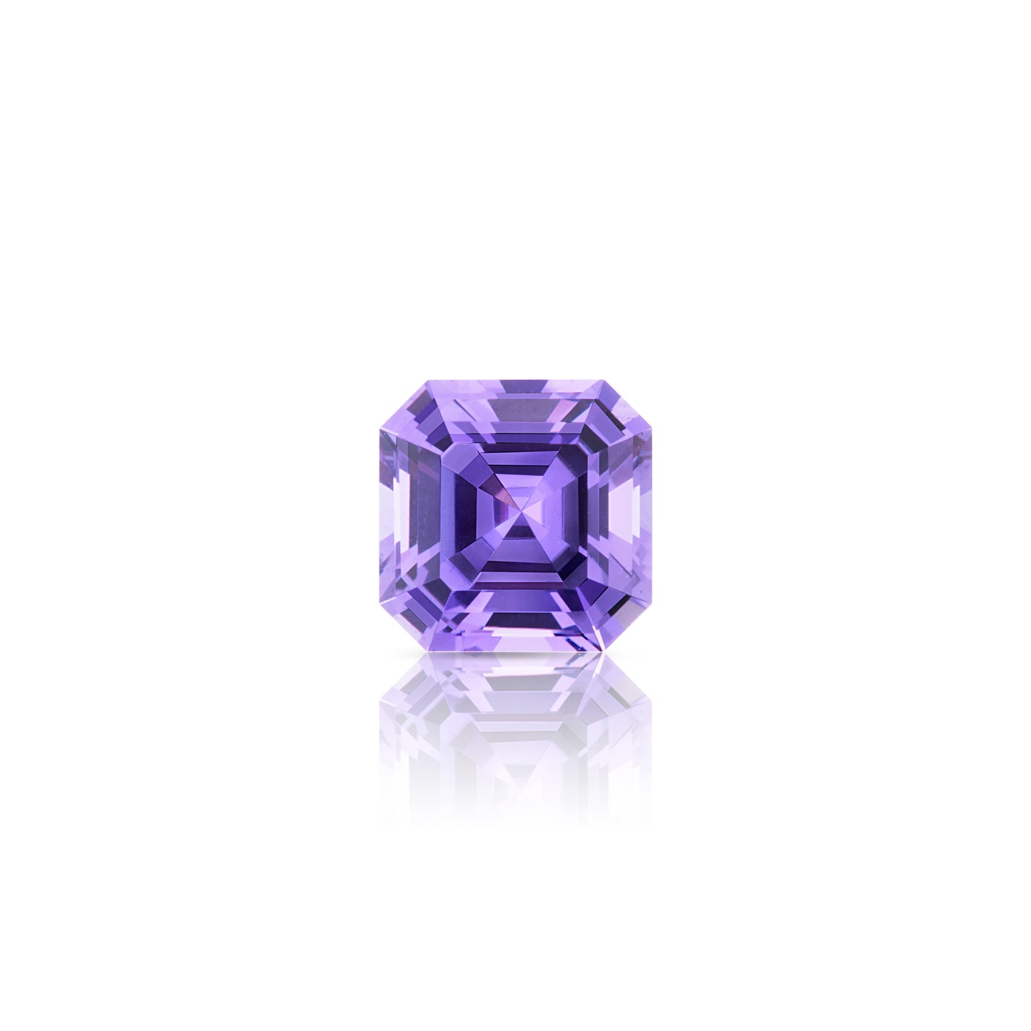 0.40 Carat Asscher Cut Purple Sapphire