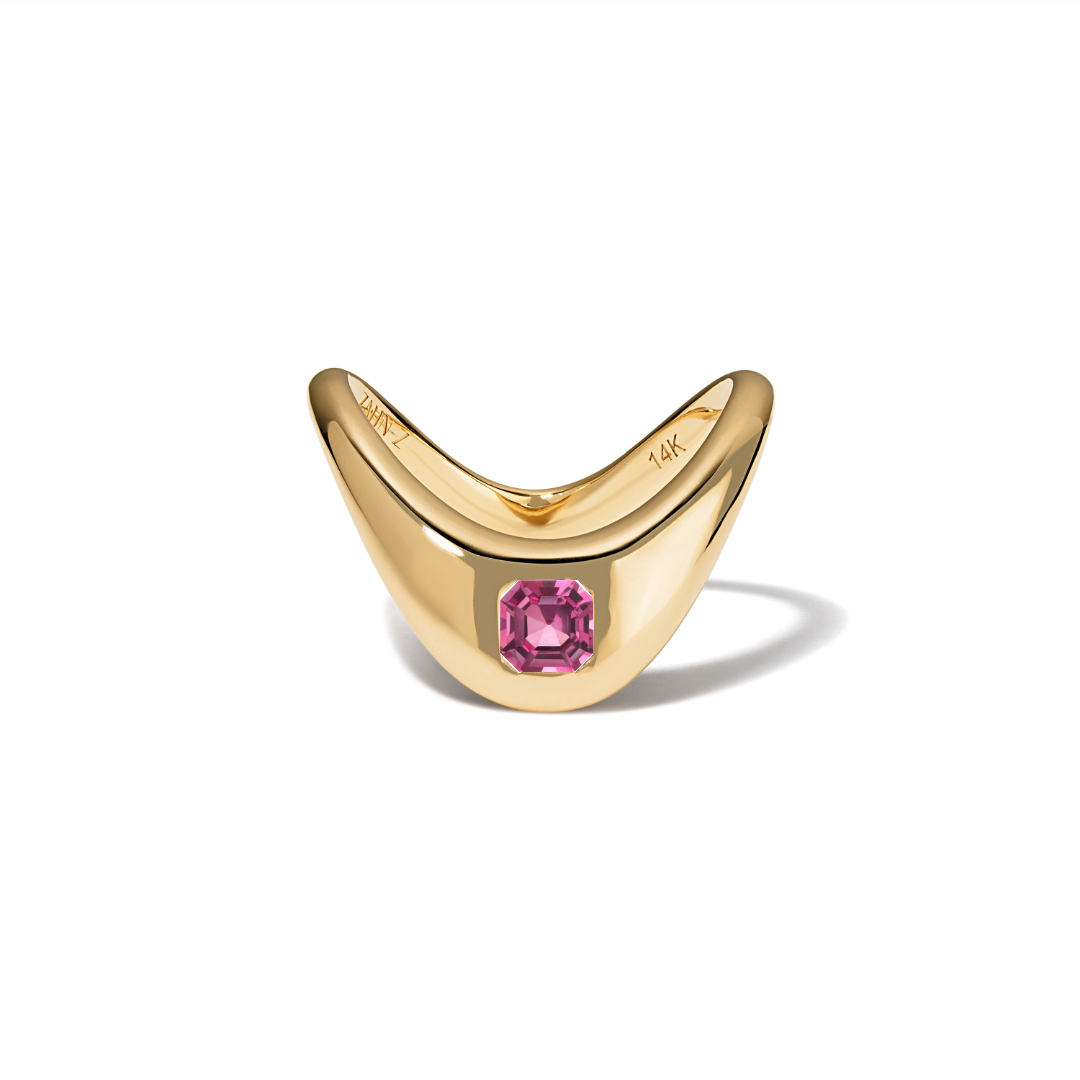 0.50 Carat Asscher Mauve Tourmaline
