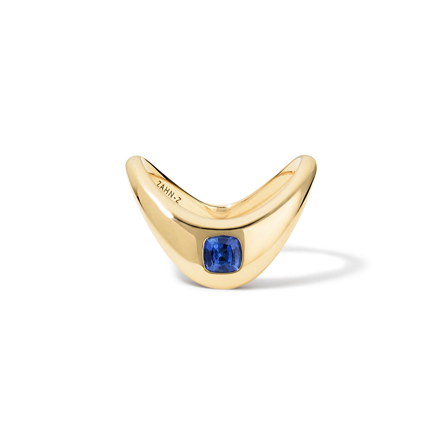 0.40 Carat Cushion Cut Royal Blue Sapphire
