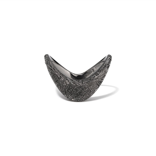 Hand Engraved Unisex Petite ZAHA-Platinum