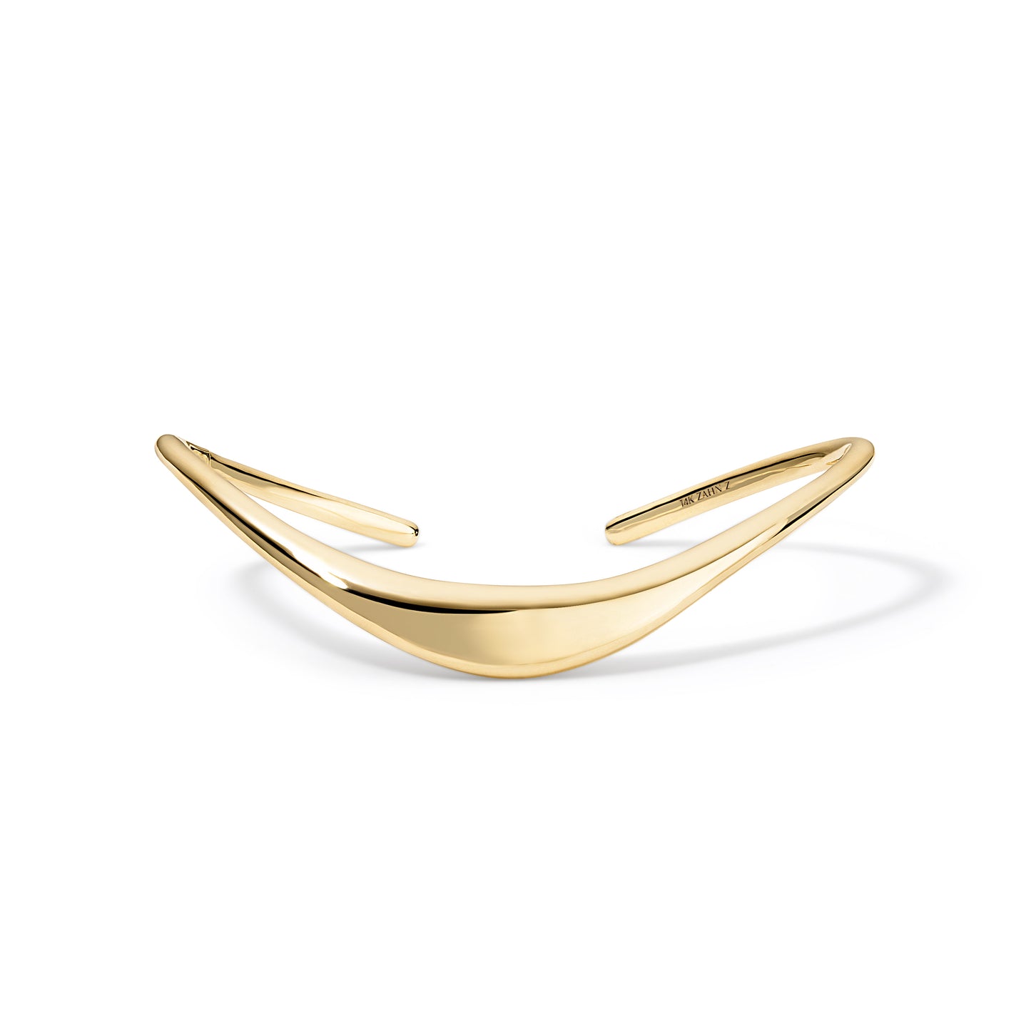 Petite ZAHA Snap Cuff Plain Gold