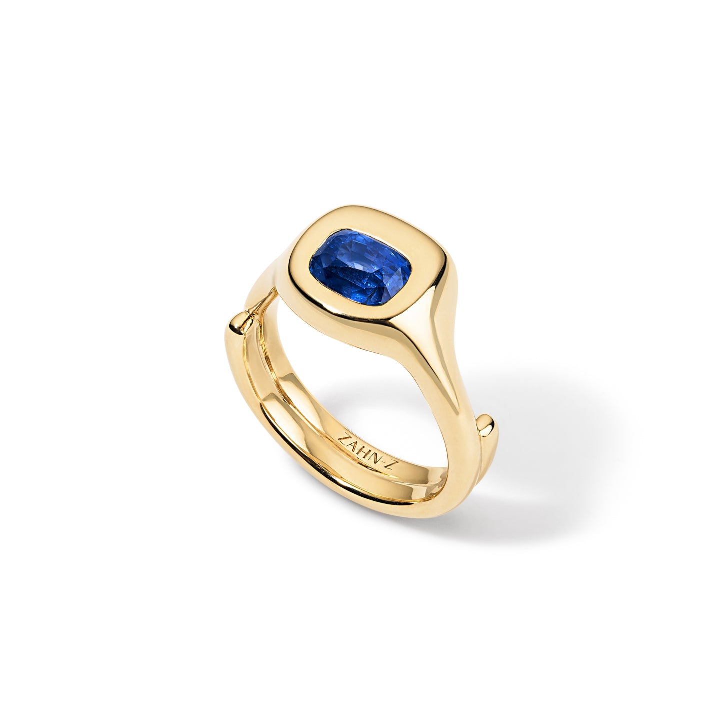 Babyluga Fluke -Elongated 1.56CT Cushion Unheated Blue Sapphire