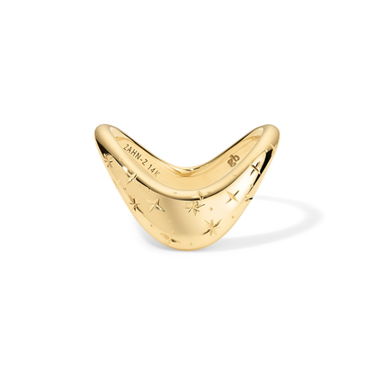 ZAHA Celeste Engraved Ring