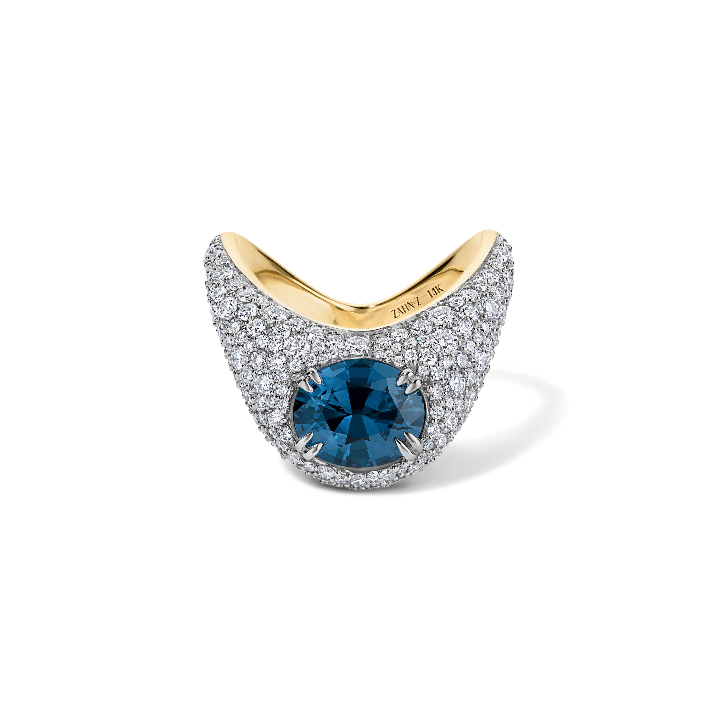 Queen Z Oval Cut Cobalt Spinel – ZAHN-Z