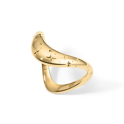 ZAHA Celeste Engraved Ring