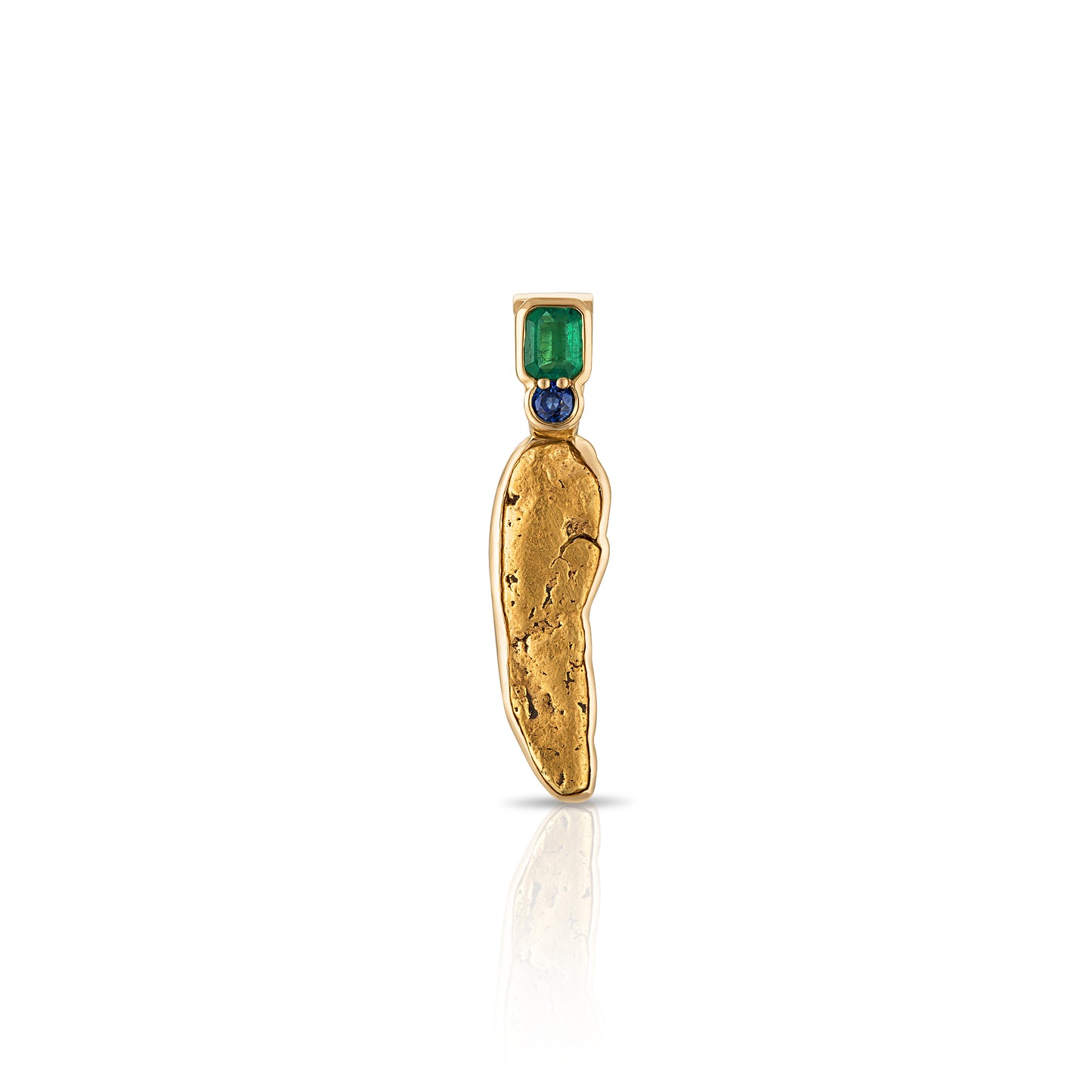 RTS-Honey Money Nugget - Emerald/Sapphire -22K/14K