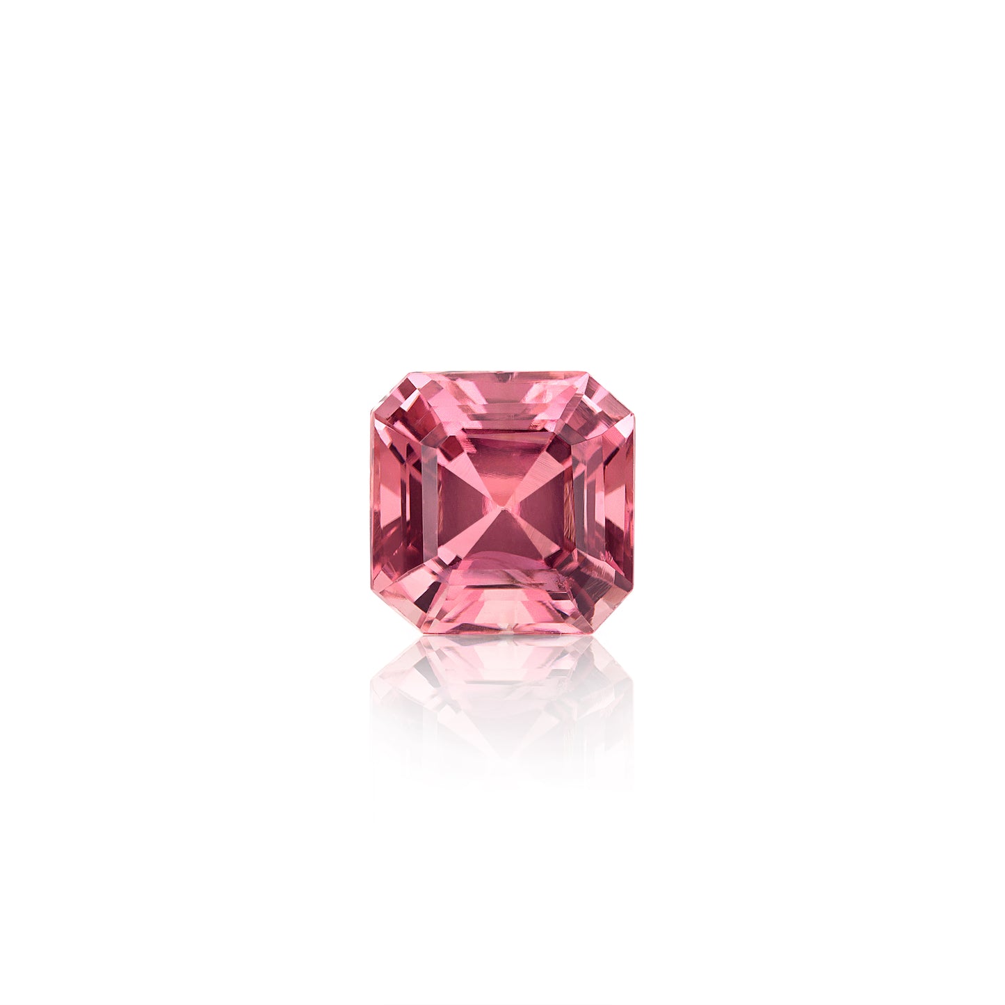 1.26 Carat Asscher Cut Pink Tourmaline