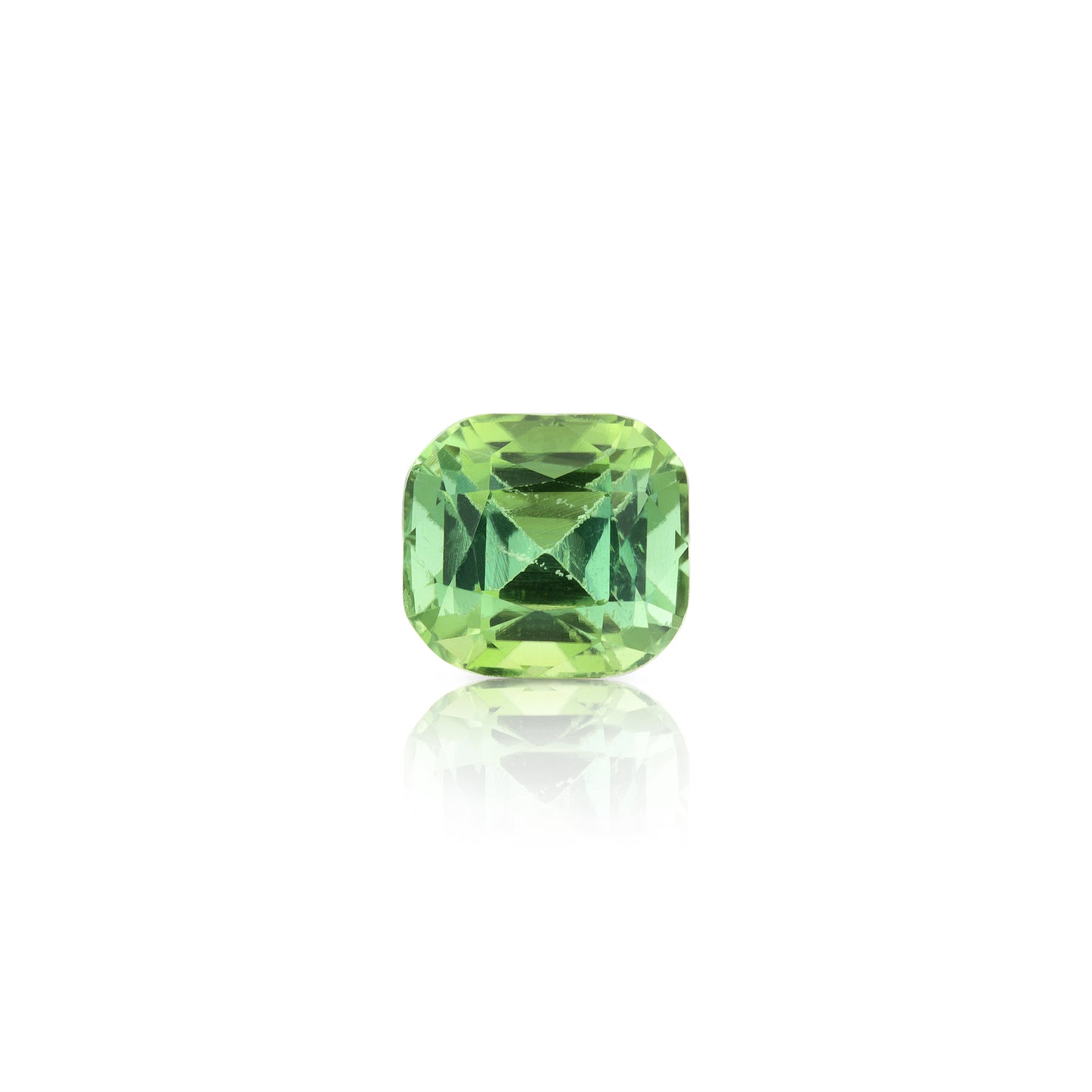 1.26 Carat Cushion Cut Green Tourmaline
