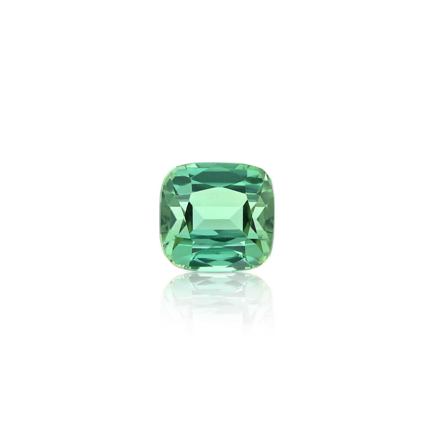 1.21 Carat Cushion Cut Dark Green Tourmaline