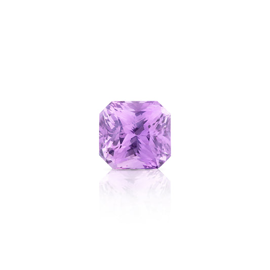 1.01 Carat Square Radiant Cut Pink Sapphire