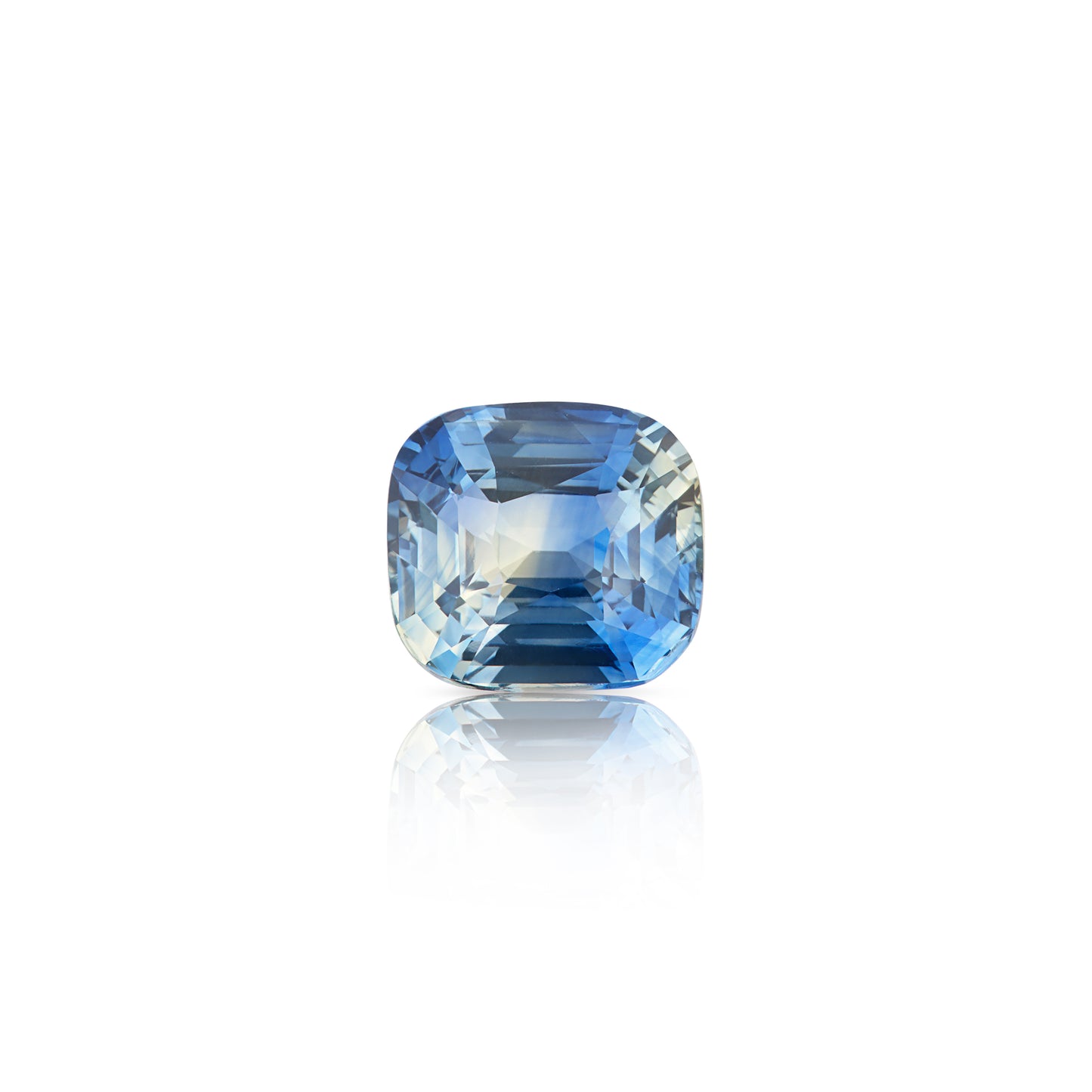 1.02 Carat Cushion Cut Bi-Color Sapphire