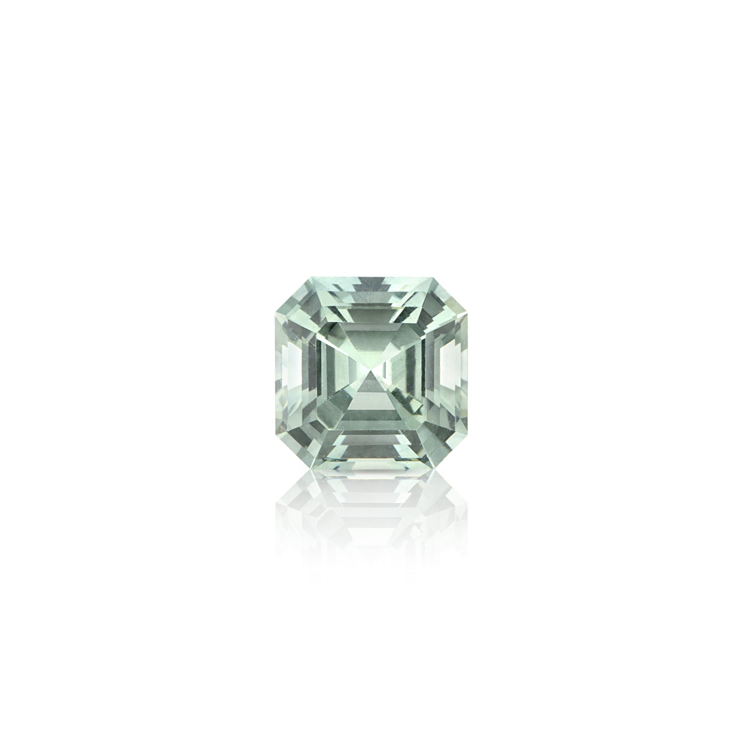 0.36 Carat Asscher Green Sapphire