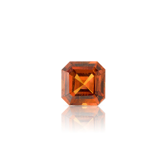 0.40 Carat Asscher Fire Orange Spessartite Garnet