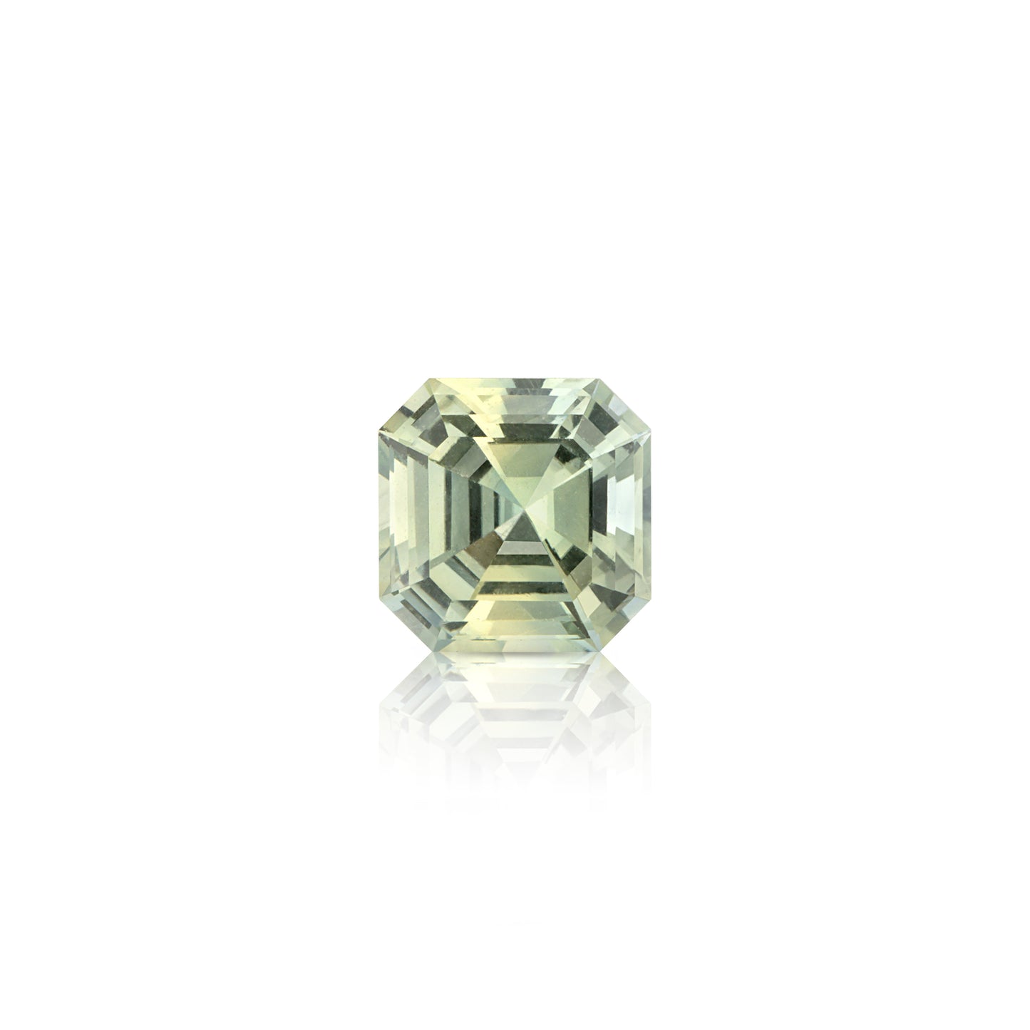 0.36 Carat Asscher Green Sapphire
