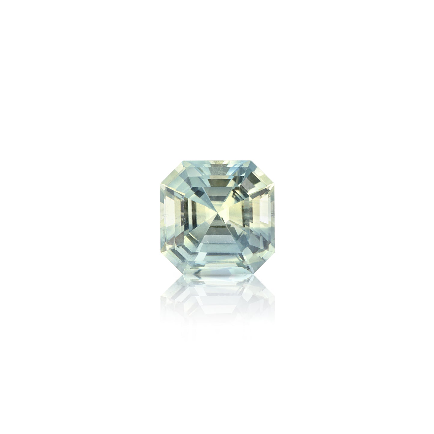 0.36 Carat Asscher Green Sapphire