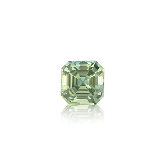 0.36 Carat Asscher Green Sapphire