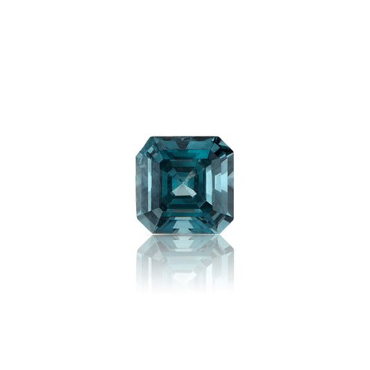 0.41 Carat Asscher Cut Greenish Grey Spinel