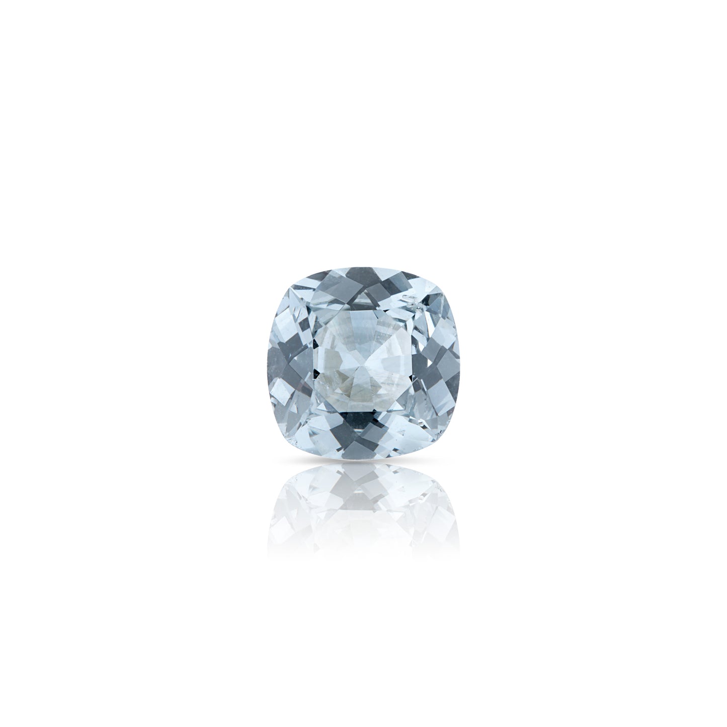 0.49 Carat Cushion Cut Silver Grey Spinel