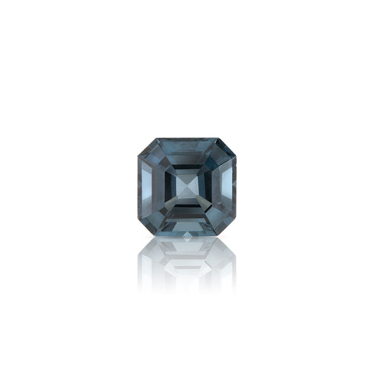 0.61 Carat Asscher Cut Blueish Grey Spinel