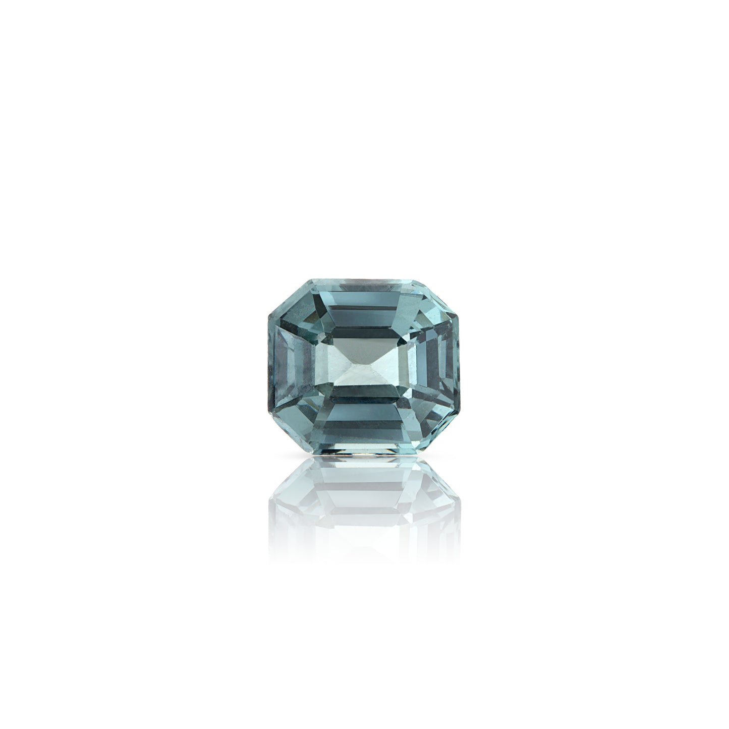 0.55 Carat Elongated Asscher Cut Grey Spinel
