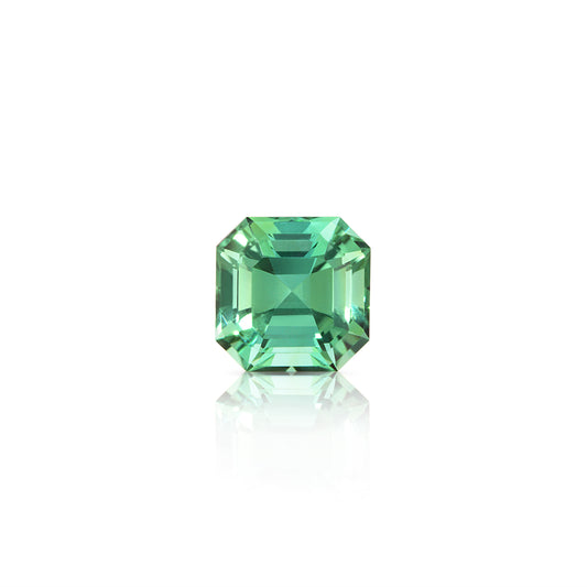 0.57 Carat Asscher Cut Green Tourmaline