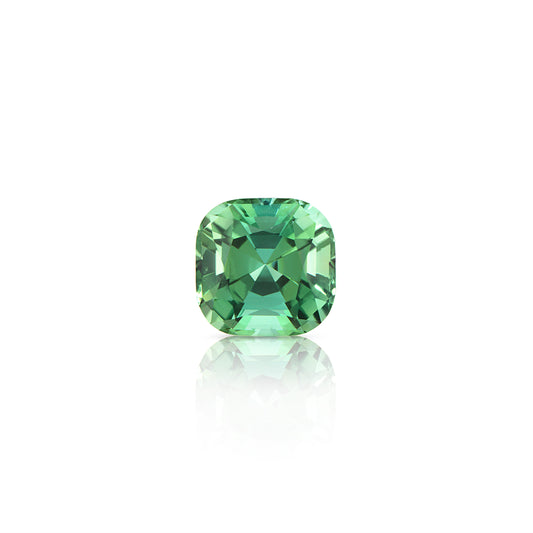 0.54 Carat Cushion Cut Green Tourmaline