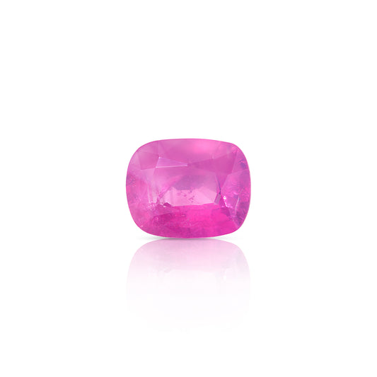 1.72 Carat Cushion Cut Pink Opalescent Sapphire
