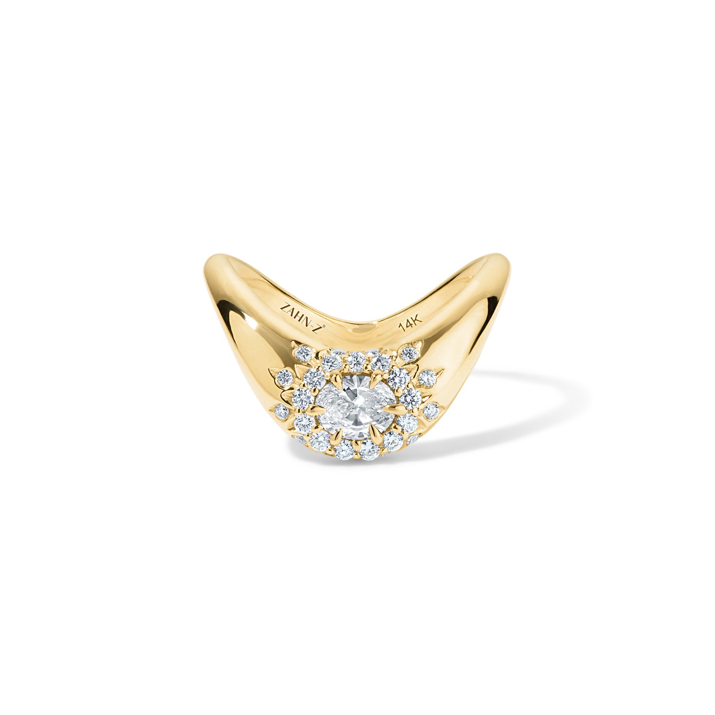 Petite ZAHA Vintage Halo Diamond