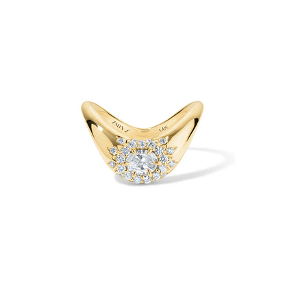 Petite ZAHA Vintage Halo Diamond
