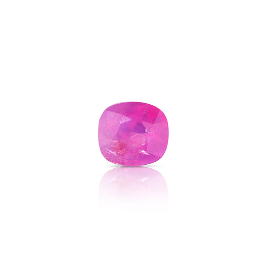 1.14 Carat Cushion Cut Pink Opalescent Sapphire