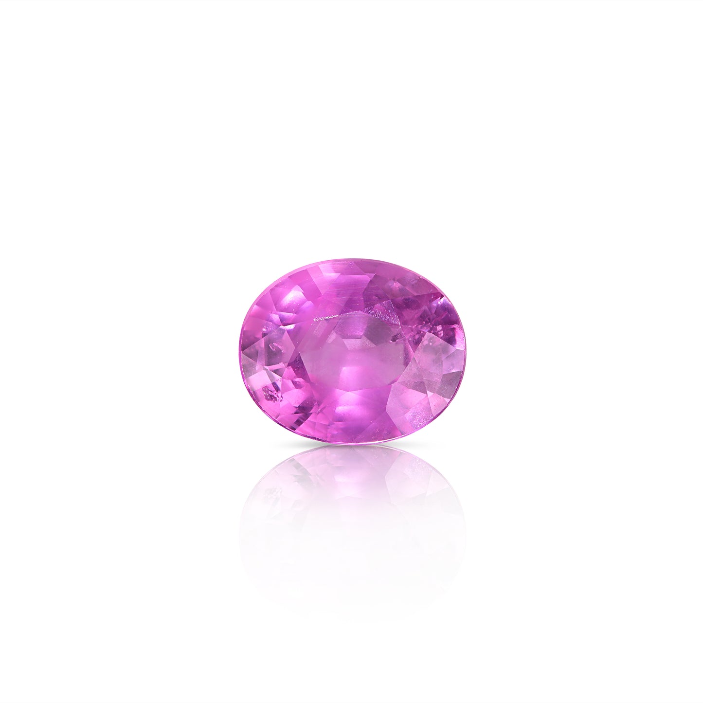 1.10 Carat Oval Cut Pink Opalescent Sapphire