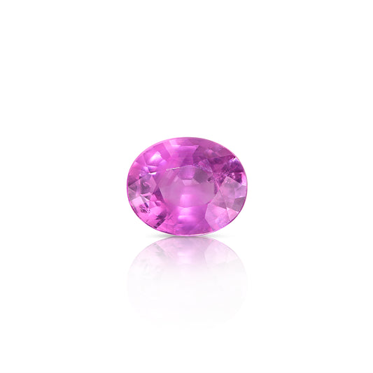 1.10 Carat Oval Cut Pink Opalescent Sapphire