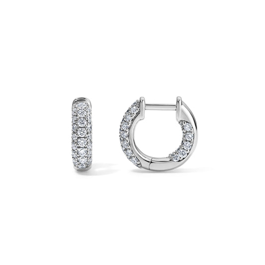 ZAHN-Z Small Inside Out Diamond Hoops