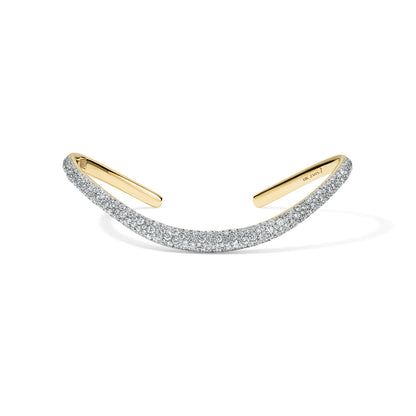 ZAHA Slim Snap Cuff Pavé White Diamonds