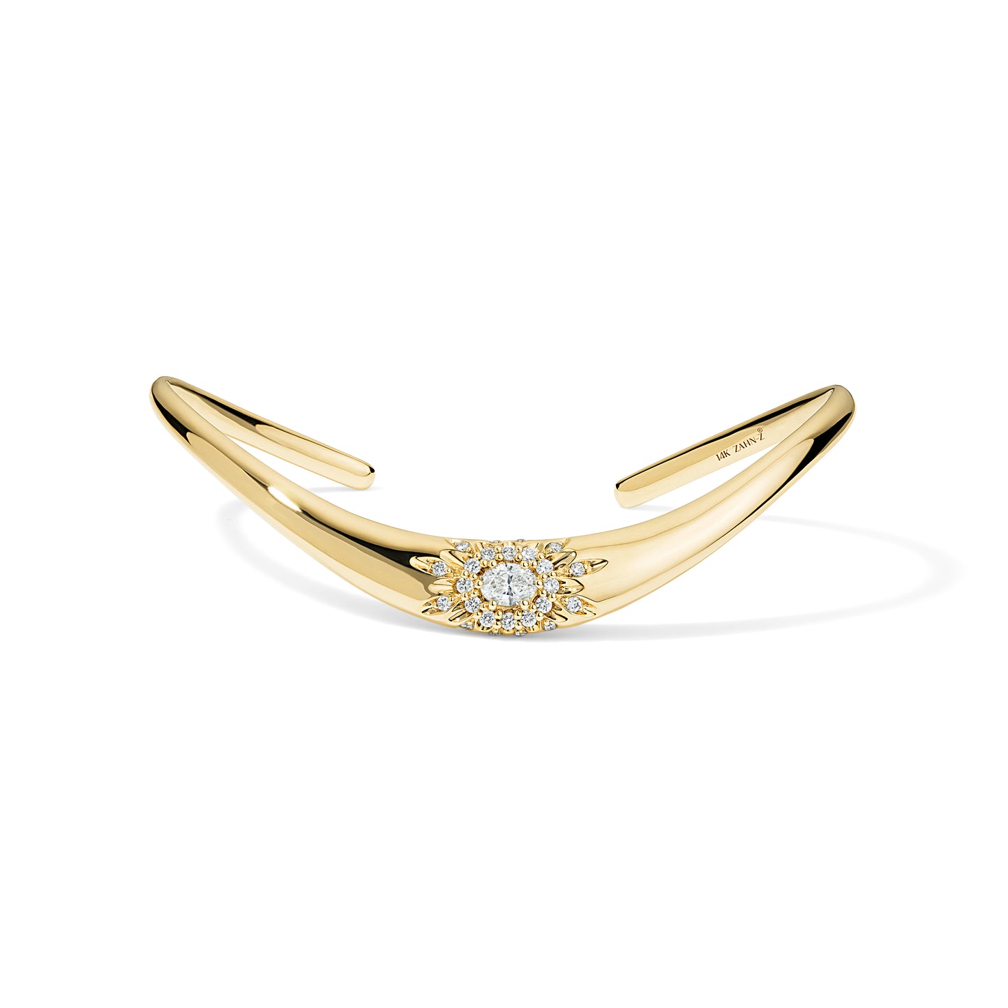 ZAHA Oval Halo Snap Cuff