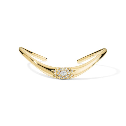 ZAHA Oval Halo Snap Cuff