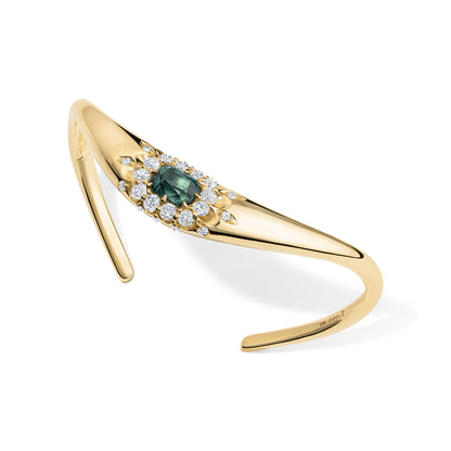 ZAHA Halo Cushion Tourmaline Bangle
