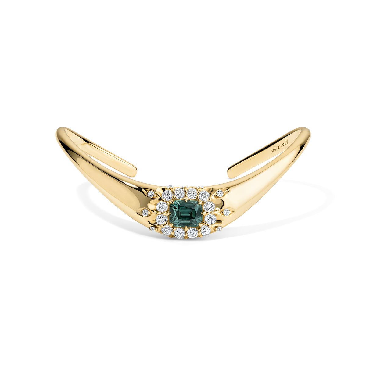 ZAHA Halo Cushion Tourmaline Bangle