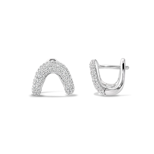 RTS ZAHA Slim Pavé Diamond Earrings