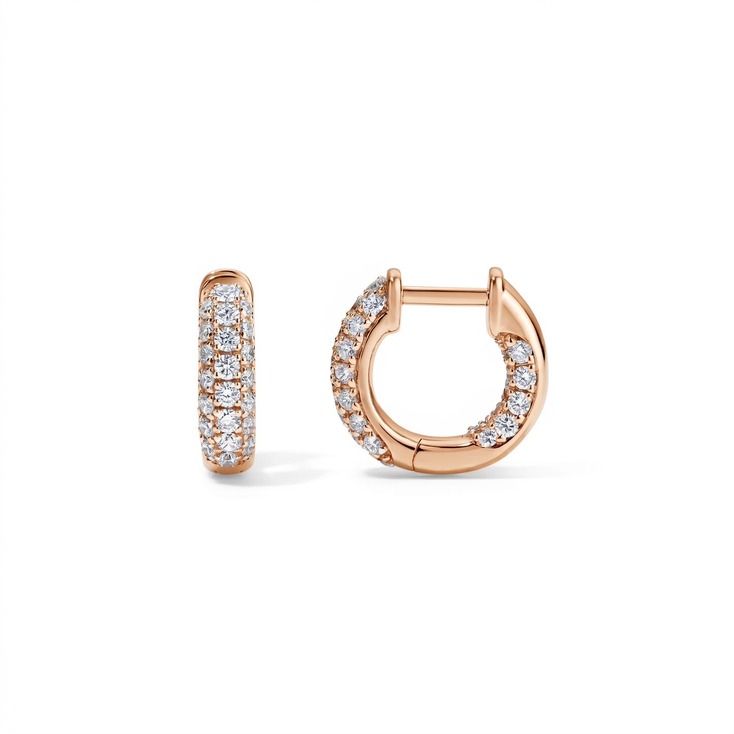 ZAHN-Z Small Inside Out Diamond Hoops