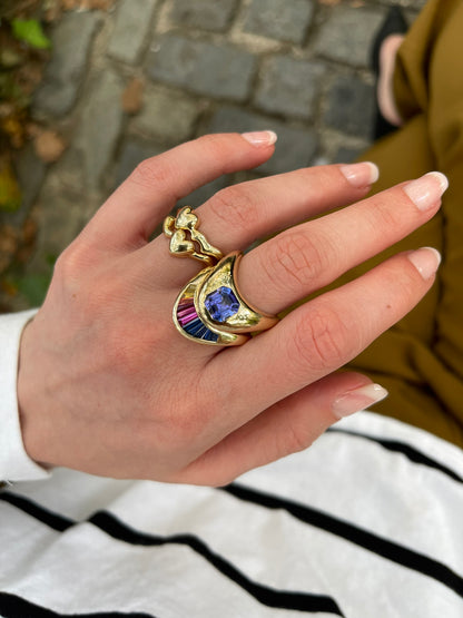 RTS ZAHA Baguette Rainbow Sz6.5-14KY