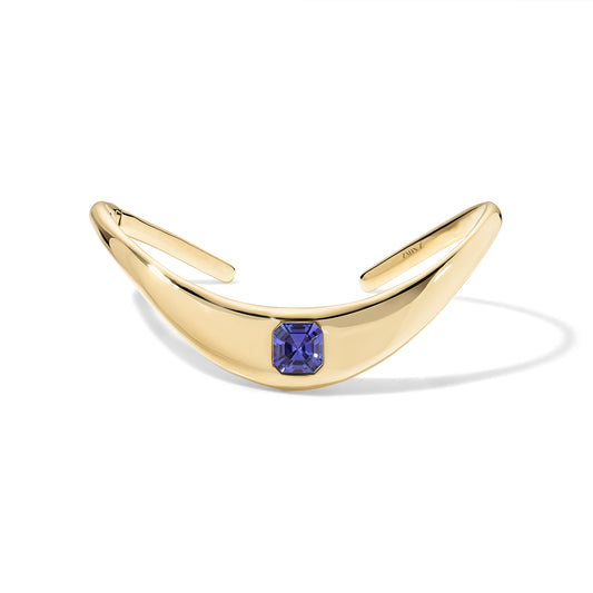 Medium ZAHA Asscher Cut Tanzanite Bangle