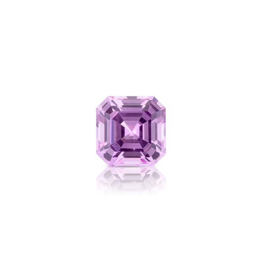 0.40 Carat Asscher Cut Bright Pink Sapphire