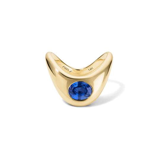 RTS-Medium Zaha 1.52CT Blue Oval Heated Sapphire-Sz6.5