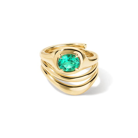 RTS - Beluga 02 Oval 0.89ct  Panjshir Valley Emerlad