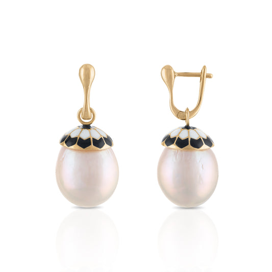 Sadaf Mosaic Pear Drop Earrings